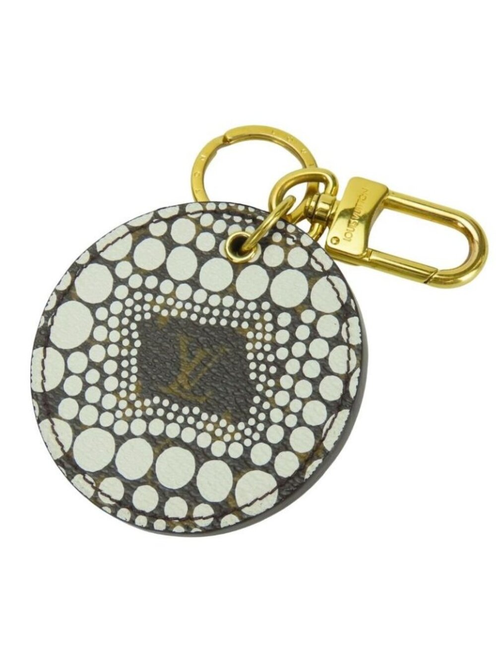 Louis Vuitton Key Holder Porte Cles Monogram Pumpkin Dot Bronze